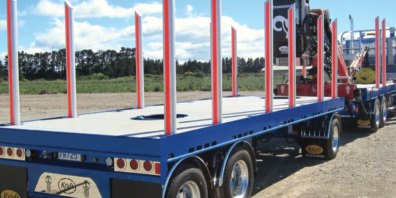 flat bed truck into a timber transport system with ExTe’s QL System