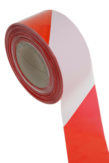 Heavy Duty Barrier Tape Red and White